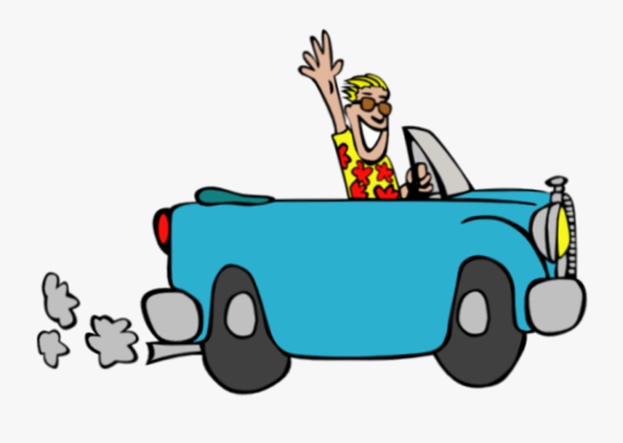 Free Cartoon Car Download - Cartoon Person In A Car, Transparent Clipart