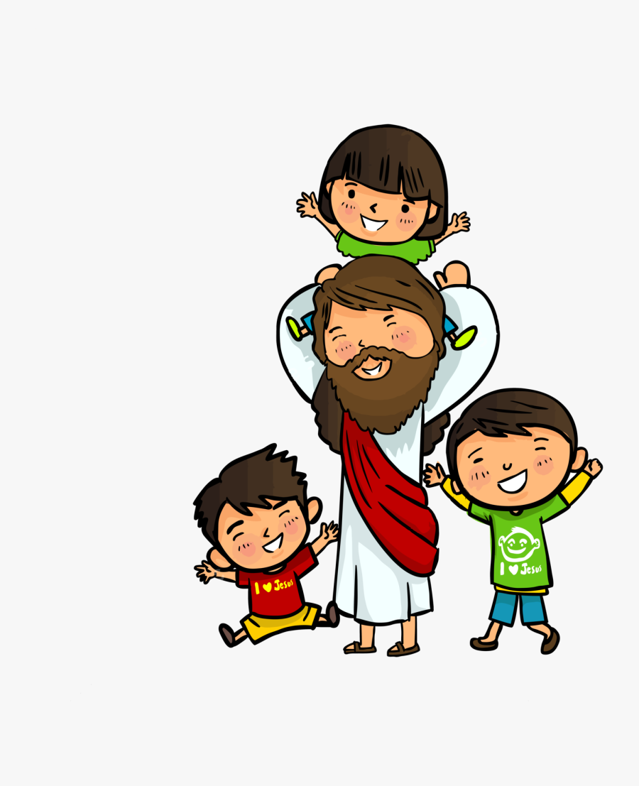 Bible Of Jesus Nativity Vector Child Children Clipart - Jesus And Children Vector, Transparent Clipart
