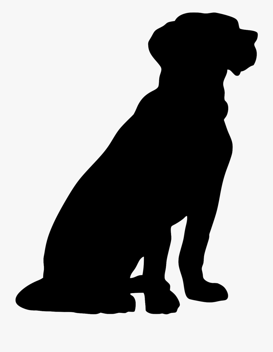 Pets Clipart Dog Training - Sitting Dog Silhouette Png, Transparent Clipart