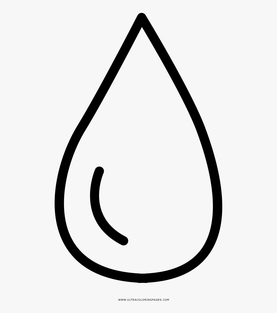 Water Droplet Coloring Page Clipart , Png Download, Transparent Clipart