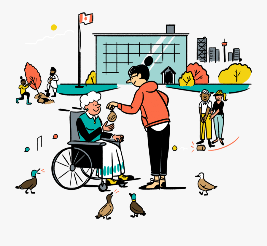 Centre Of Calgary Propellus - Non Profit Illustration, Transparent Clipart