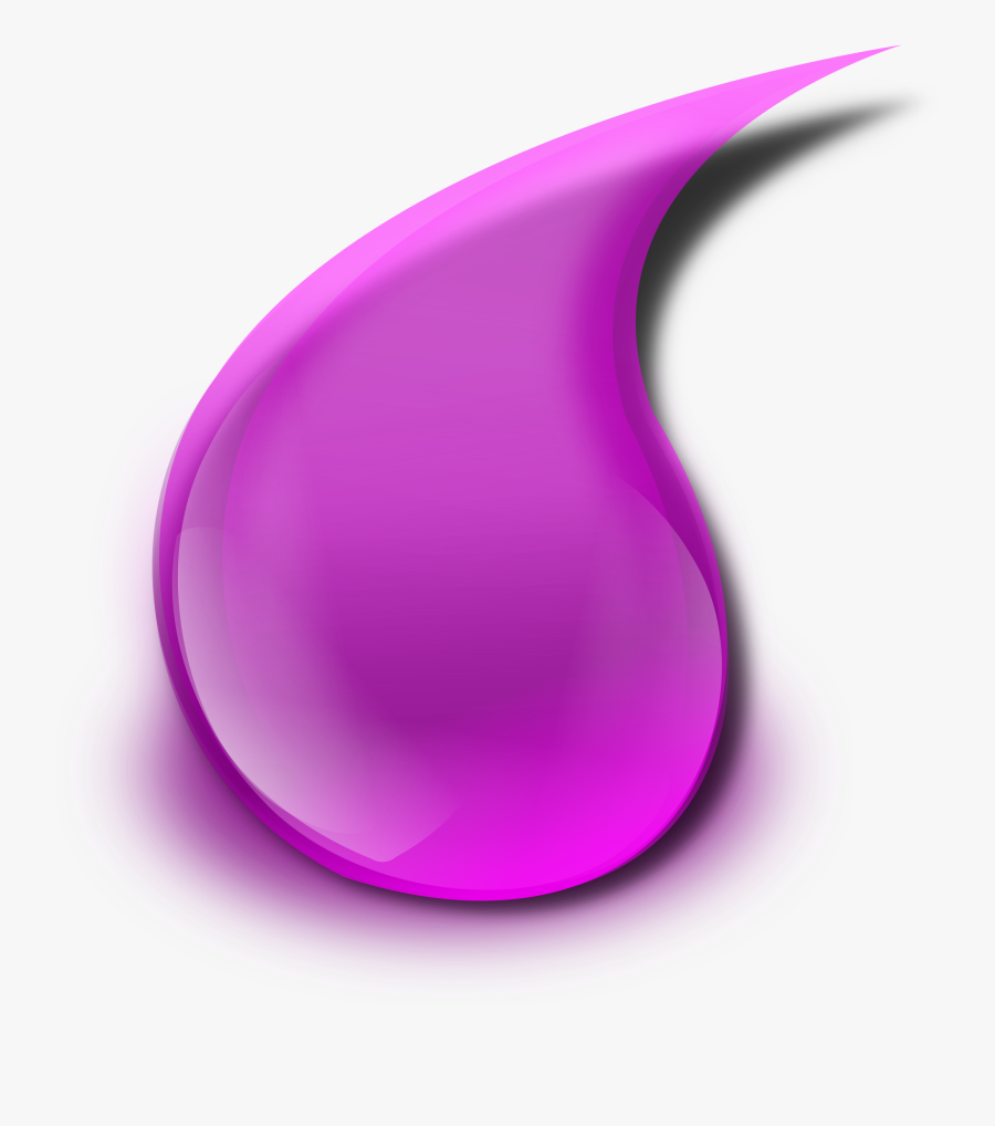 Graphic Freeuse Download Slime Drop Big Image - Purple Water Drop Clipart, Transparent Clipart