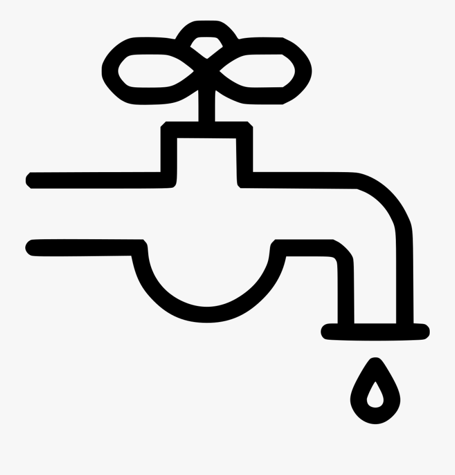 Fawcet Clipart Water Drop - White Tap Water Icon, Transparent Clipart