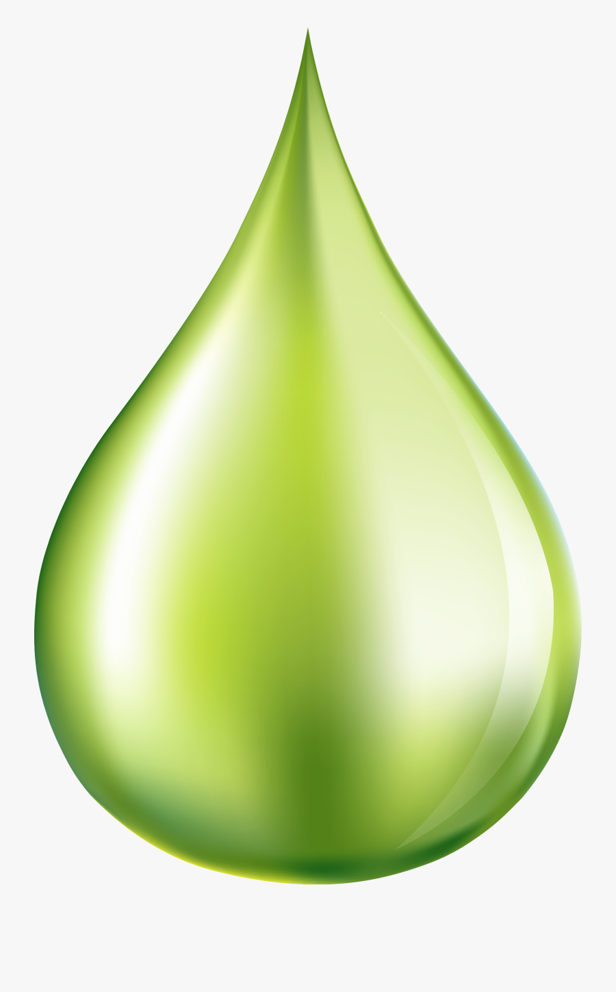 Water Drop - Gota De Agua Color Verde, Transparent Clipart
