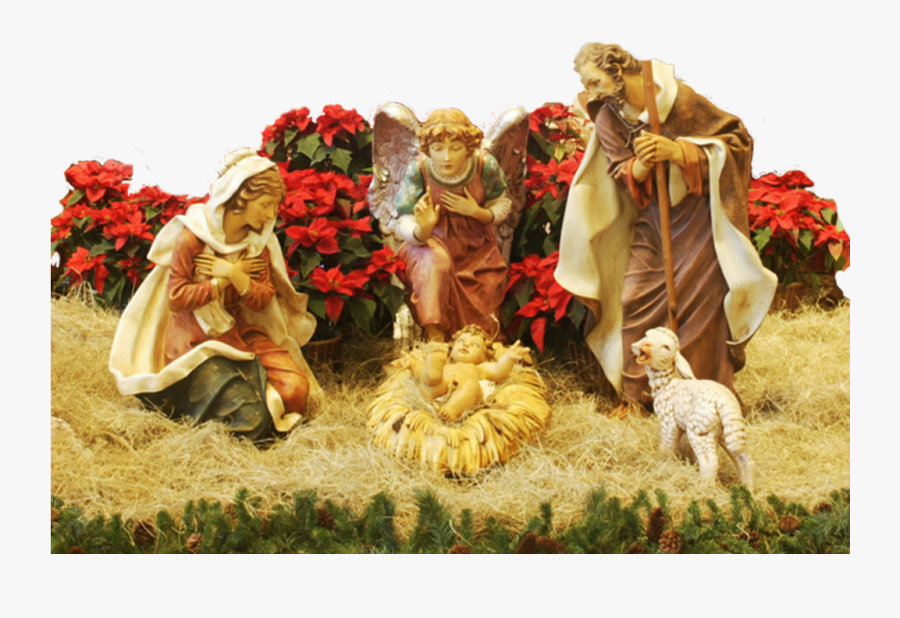 Manger Family Of Jesus , Png Download - Nativity Scene, Transparent Clipart