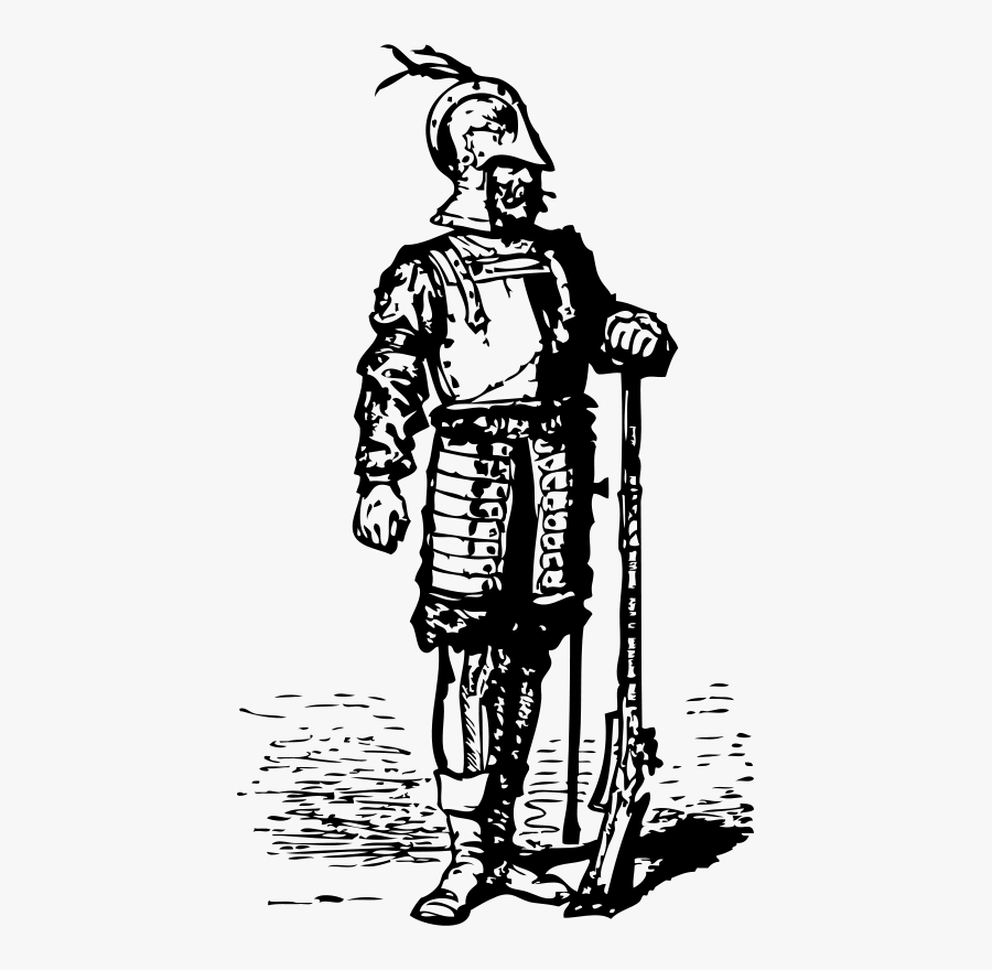 Elizabethan Soldier, Transparent Clipart