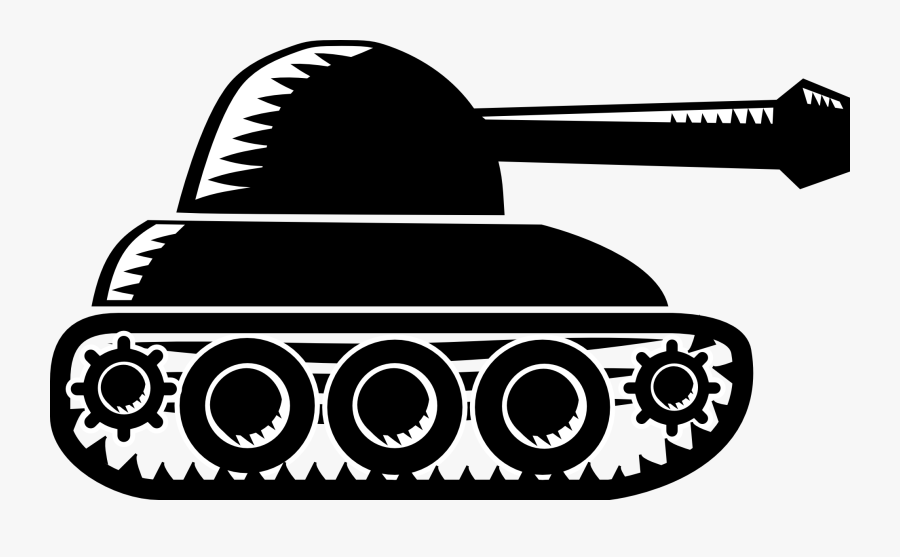 Tank Clipart Black And White, Transparent Clipart