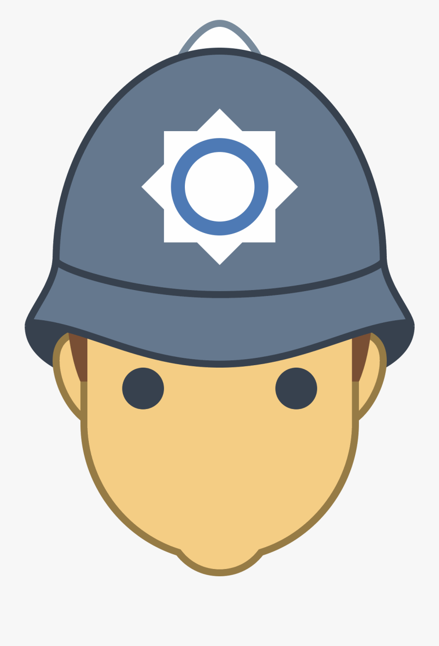 British Police Officer Icon - Clipart Uk Police Badge, Transparent Clipart