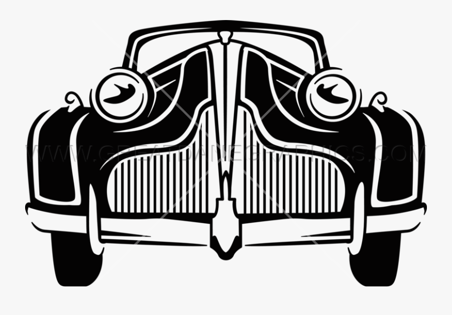 Transparent Cars Clipart - Classic Car Clipart Black And White, Transparent Clipart