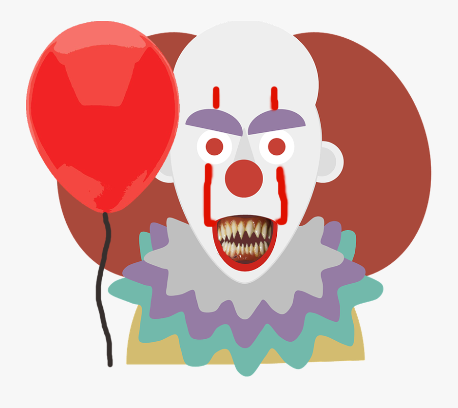 Clown Clipart Scary - Scary Movie Clipart Png, Transparent Clipart