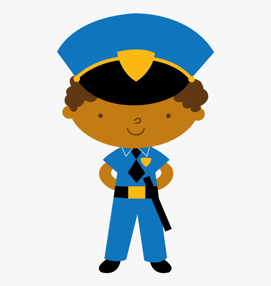 Girl Clipart Police - Desenho De Policial Militar, Transparent Clipart