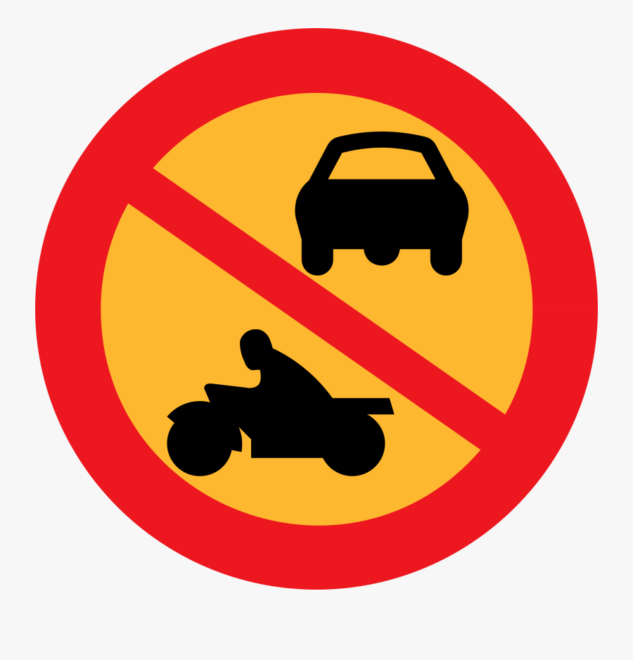 No Motorbikes Or Cars - Stortorget, Transparent Clipart
