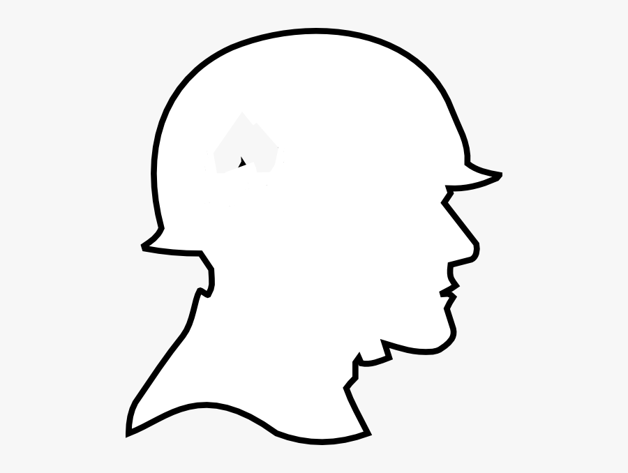 Soldier Outline Clip Art At Clker - Anzac Soldier Head Outline, Transparent Clipart