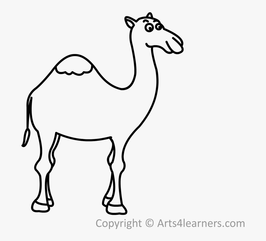 Transparent Camel Clipart Black And White - Drawn Camel, Transparent Clipart