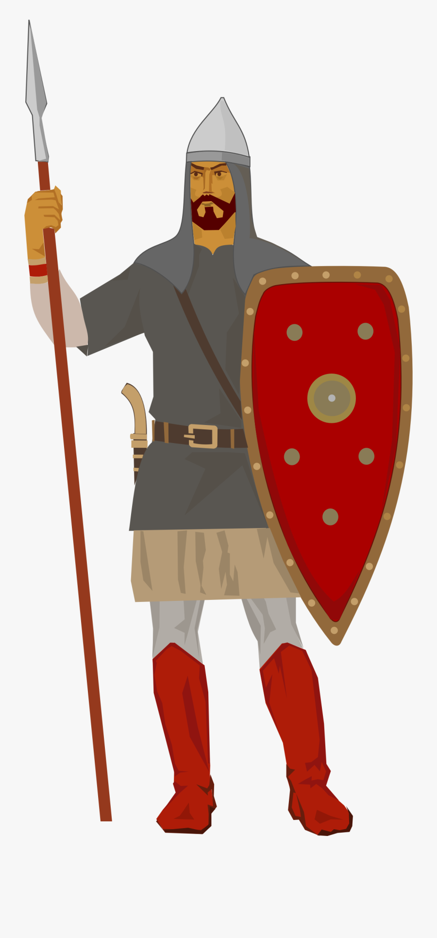 Knight Clipart Medieval Army - Medieval Soldier Clipart, Transparent Clipart