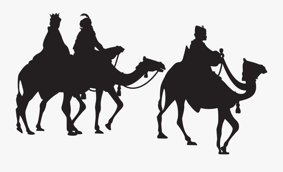 Three Kings Silhouette Png Clip Art Image - Three Wise Men Transparent, Transparent Clipart