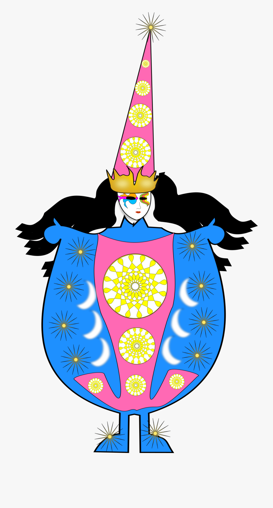 Harlequin Clown Jester Circus Drawing - Clown, Transparent Clipart