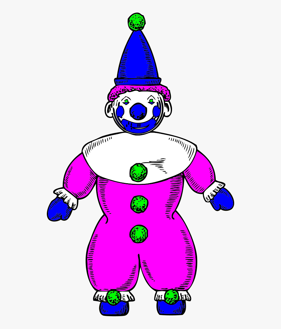 Clown Yellow With Cap - Clipart Image Of Joker, Transparent Clipart