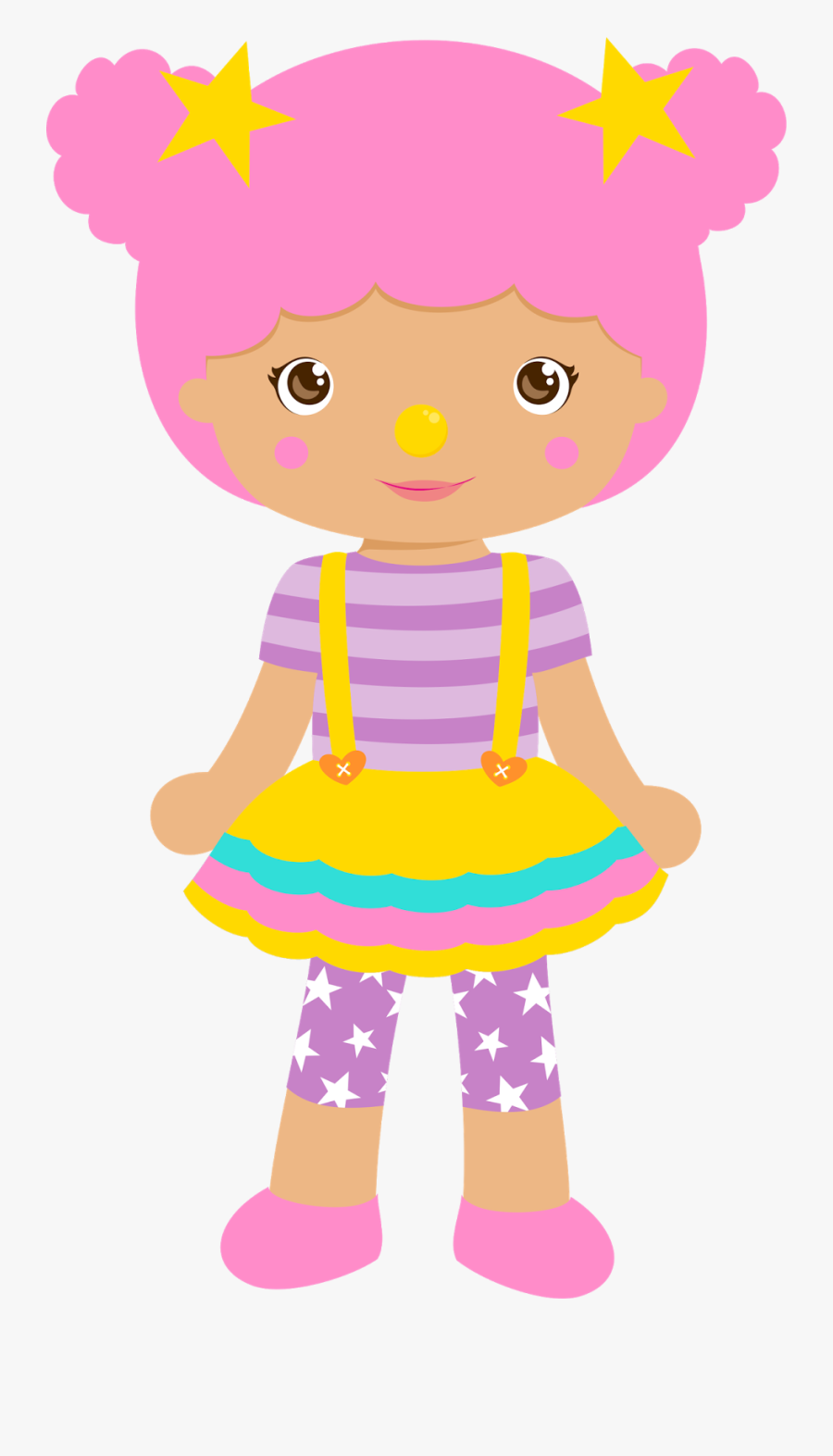Palhacinha Circo Rosa Png, Transparent Clipart