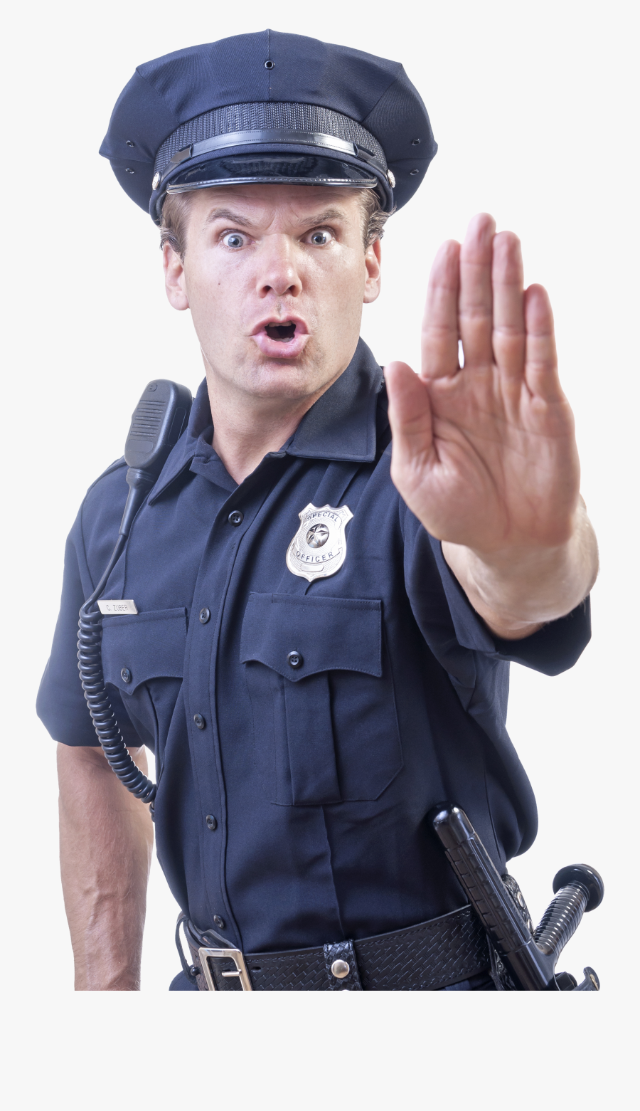Transparent Police Officer Clipart - Stop Right There Police, Transparent Clipart