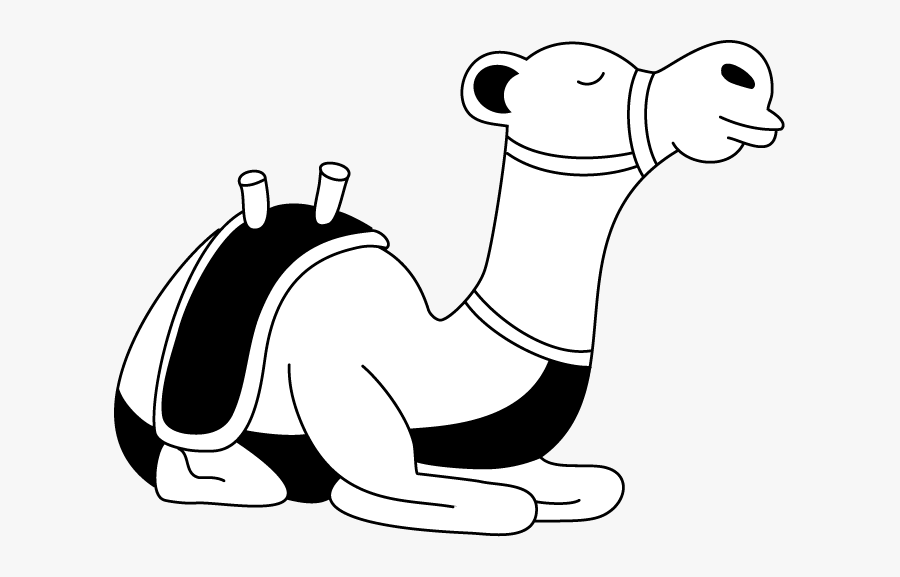 Simple Cute Camel Clipart Black And White Clipartfest - Sitting Camel Clipart Black And White, Transparent Clipart