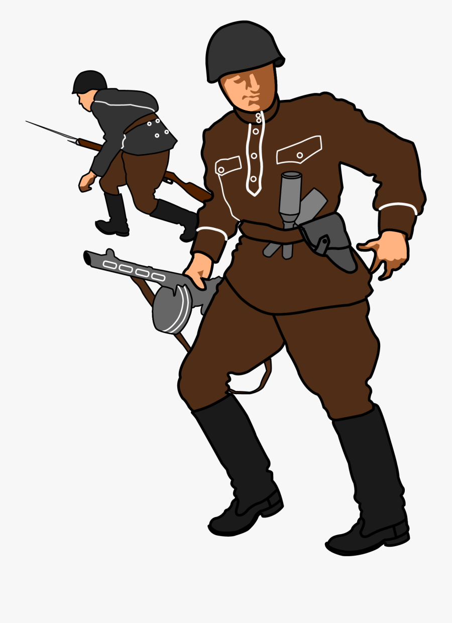 Army, Communist, Red, Russia, Soldier, Soviet Union - Soviet Soldier Clipart, Transparent Clipart
