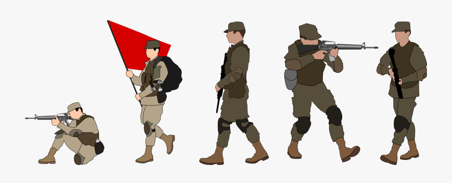 Military Officer,military Person,army - Infantry Clipart, Transparent Clipart