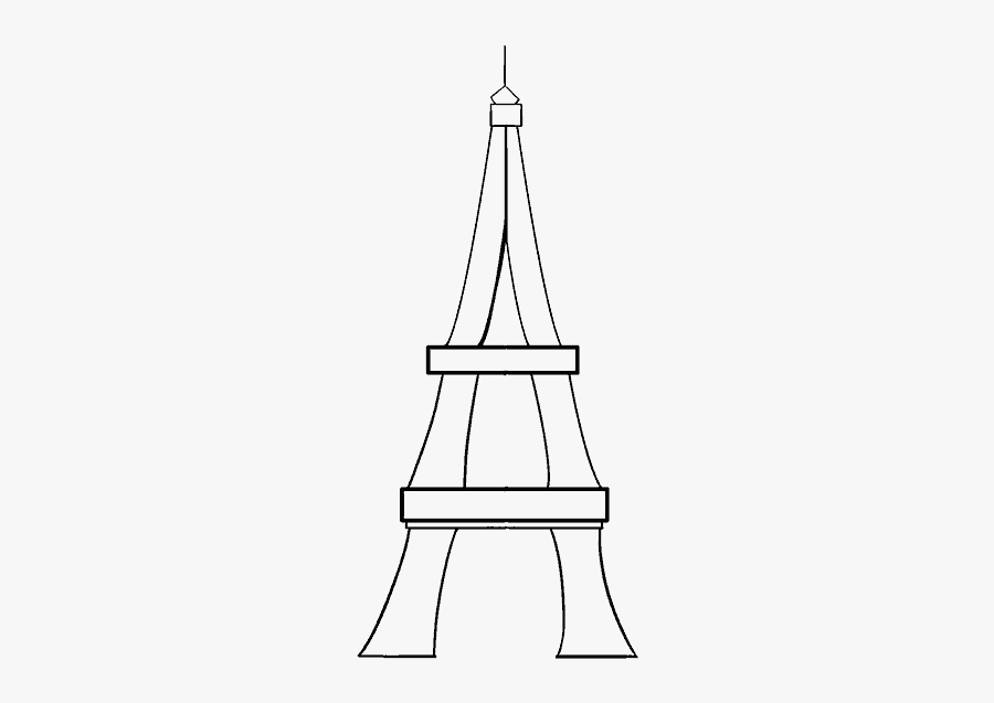 Clip Art Sketch Of Eiffel Tower - Drawing, Transparent Clipart