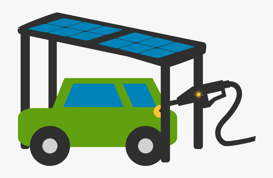 Custom Solar Canopy Installation To Charge Electric - Solar Panels Charge Electric Car, Transparent Clipart