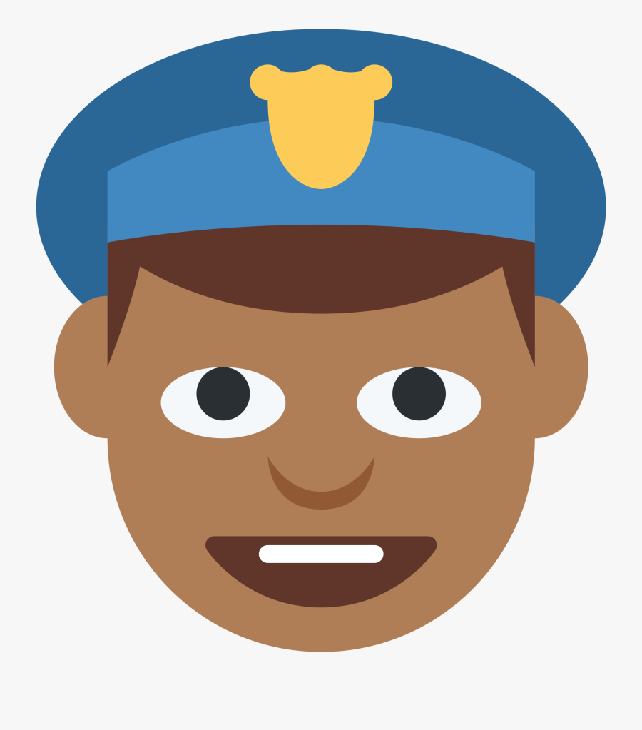 Police Man Emoji Png Clipart , Png Download - Police Face Cartoon Transparent, Transparent Clipart
