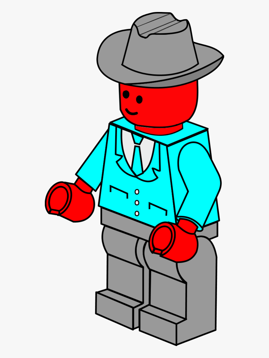 Business Man Lego Vector Clip Art - Lego Clipart, Transparent Clipart