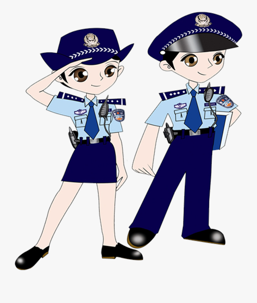 Cartoon Police Officer Animation - Animated Police Officer, Transparent Clipart