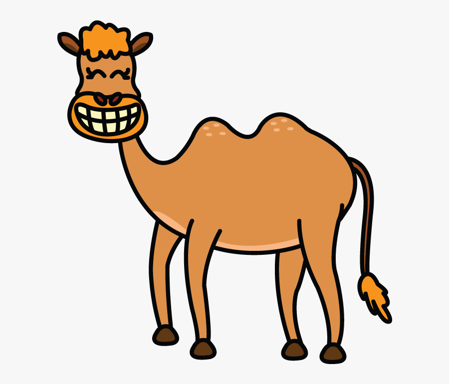 Picture Black And White Download Camels Drawing - Draw A Cartoon Camel, Transparent Clipart