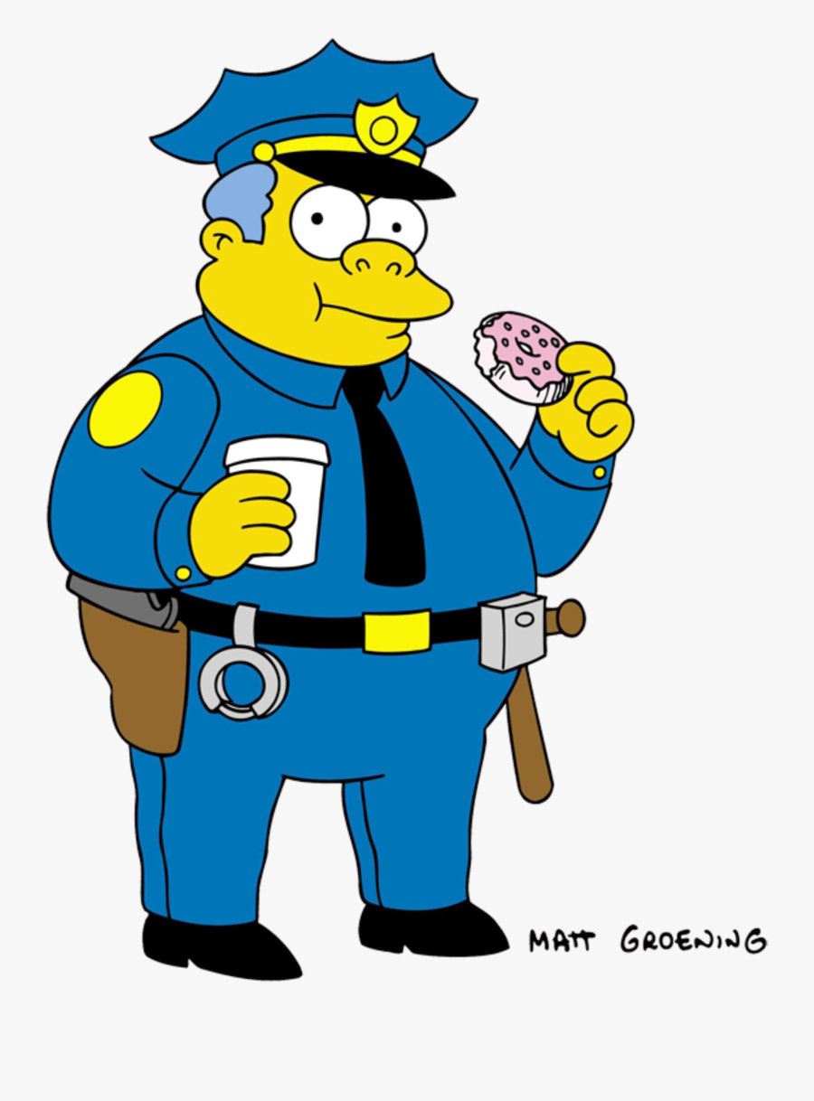 Fitness For Police Officers After The Academy - Chief Wiggum, Transparent Clipart