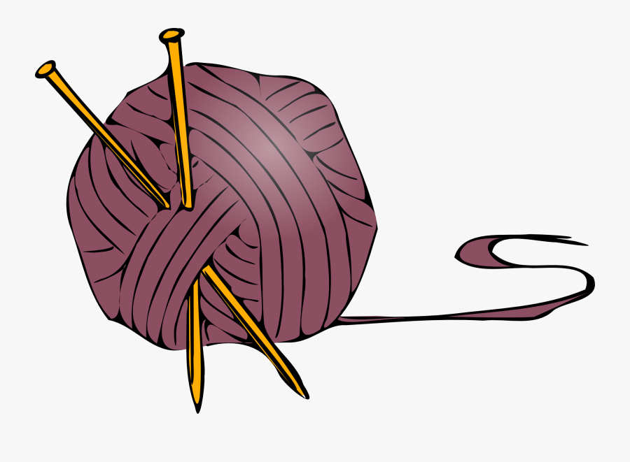 Knitting Ball Wool Free - Knitting Clip Art, Transparent Clipart