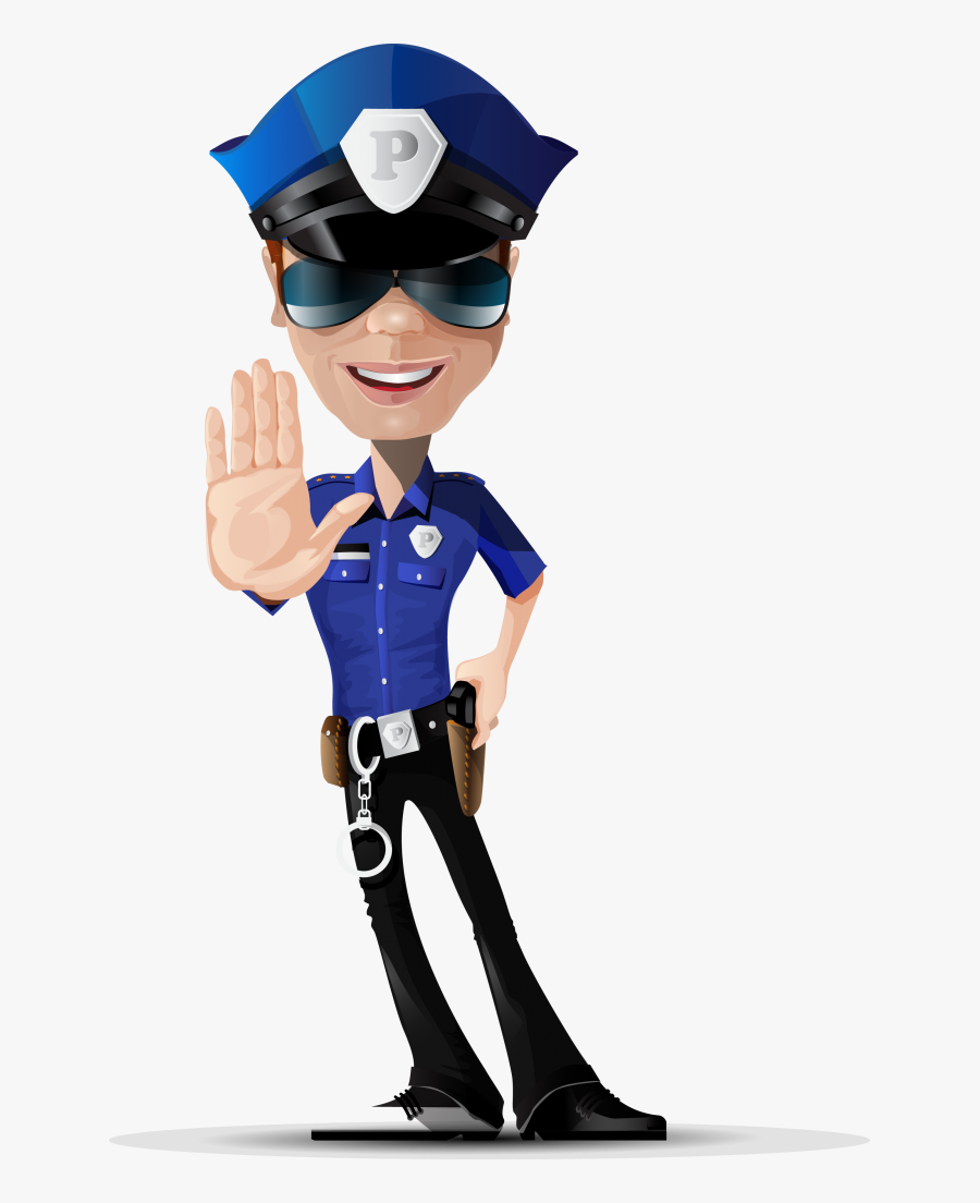 Police Officer Drawing Clip Art Transprent Png - Policeman Vector, Transparent Clipart