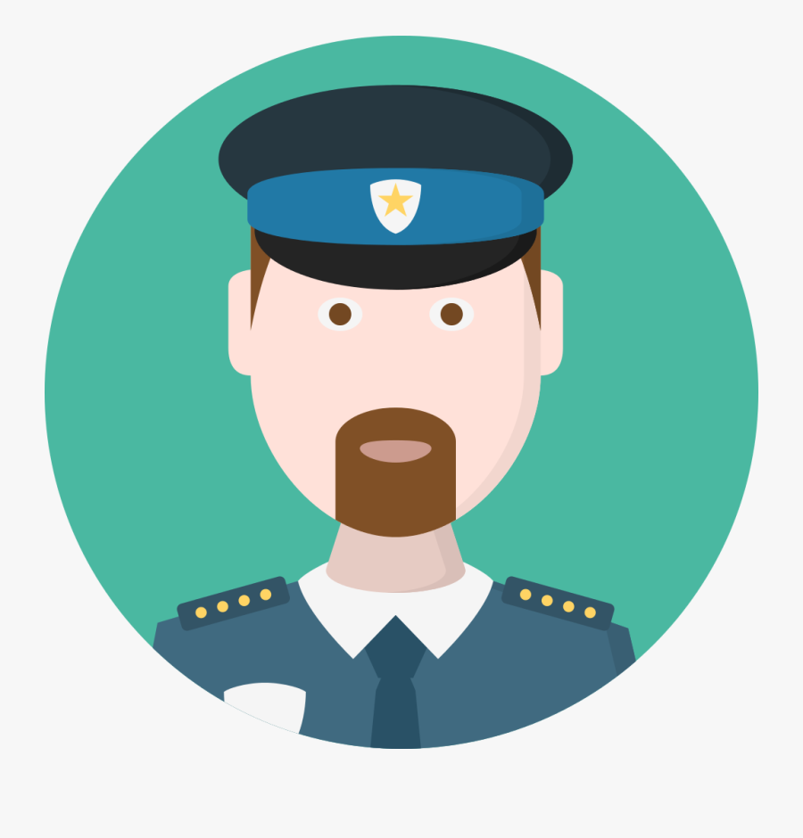 File Creative Tail People - Transparent Police Officer Icon, Transparent Clipart