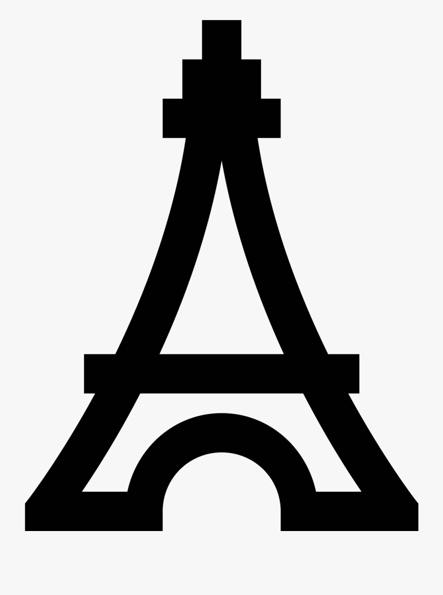 Eiffel Tower Icon, Transparent Clipart