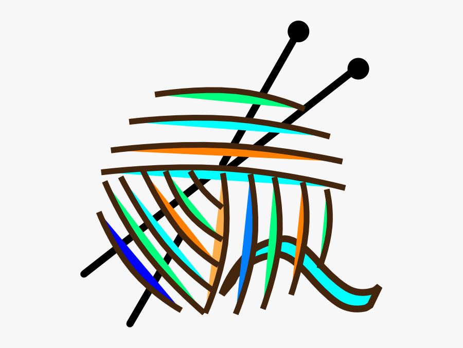 Clipart Crochet Hook And Wool, Transparent Clipart