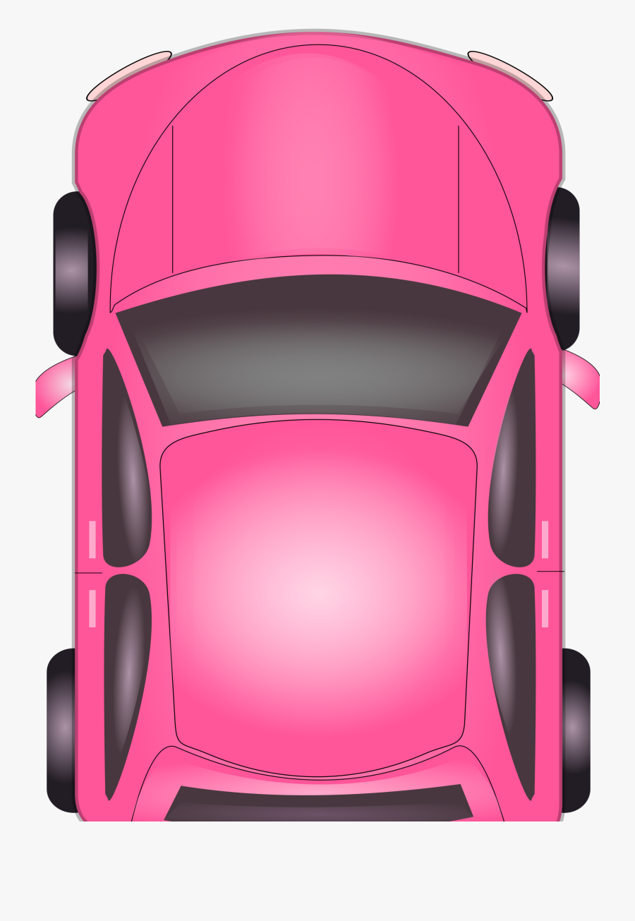 Clipart Door Top View - Pink Car Top View, Transparent Clipart