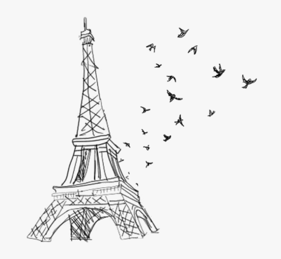 Transparent Clipart Eiffel Tower - Eiffel Tower Drawing Transparent, Transparent Clipart