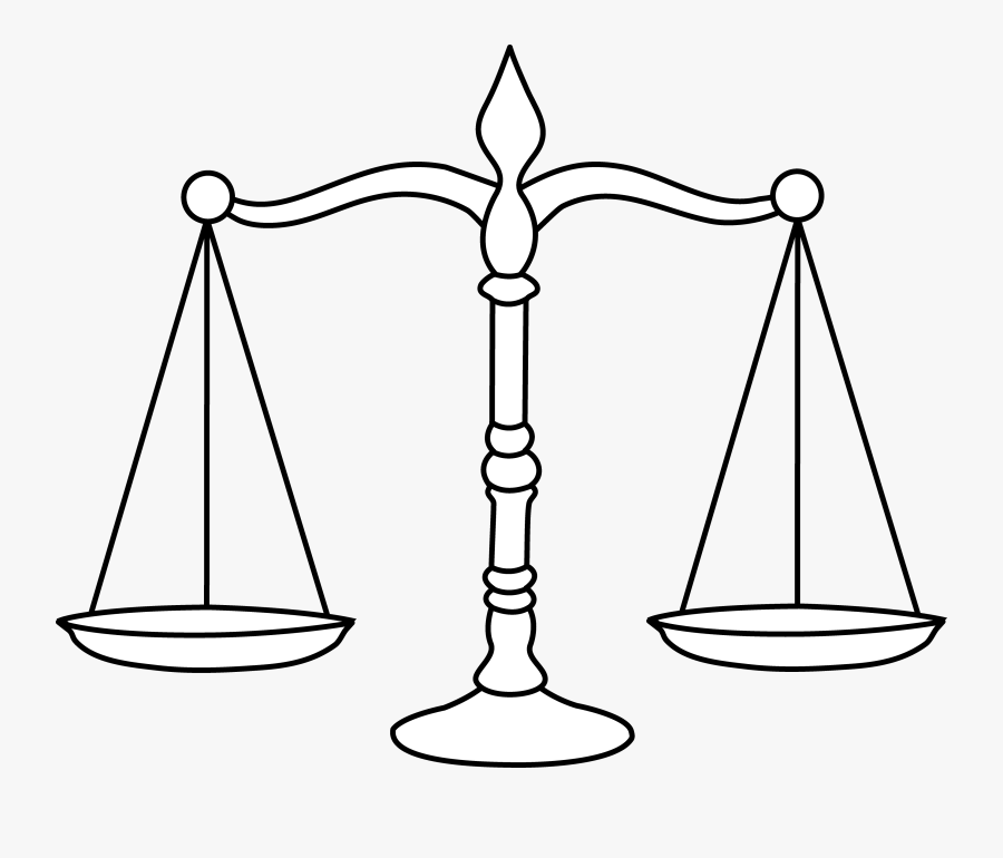 Balance Scale Clipart - Colouring Pictures Of Scale, Transparent Clipart