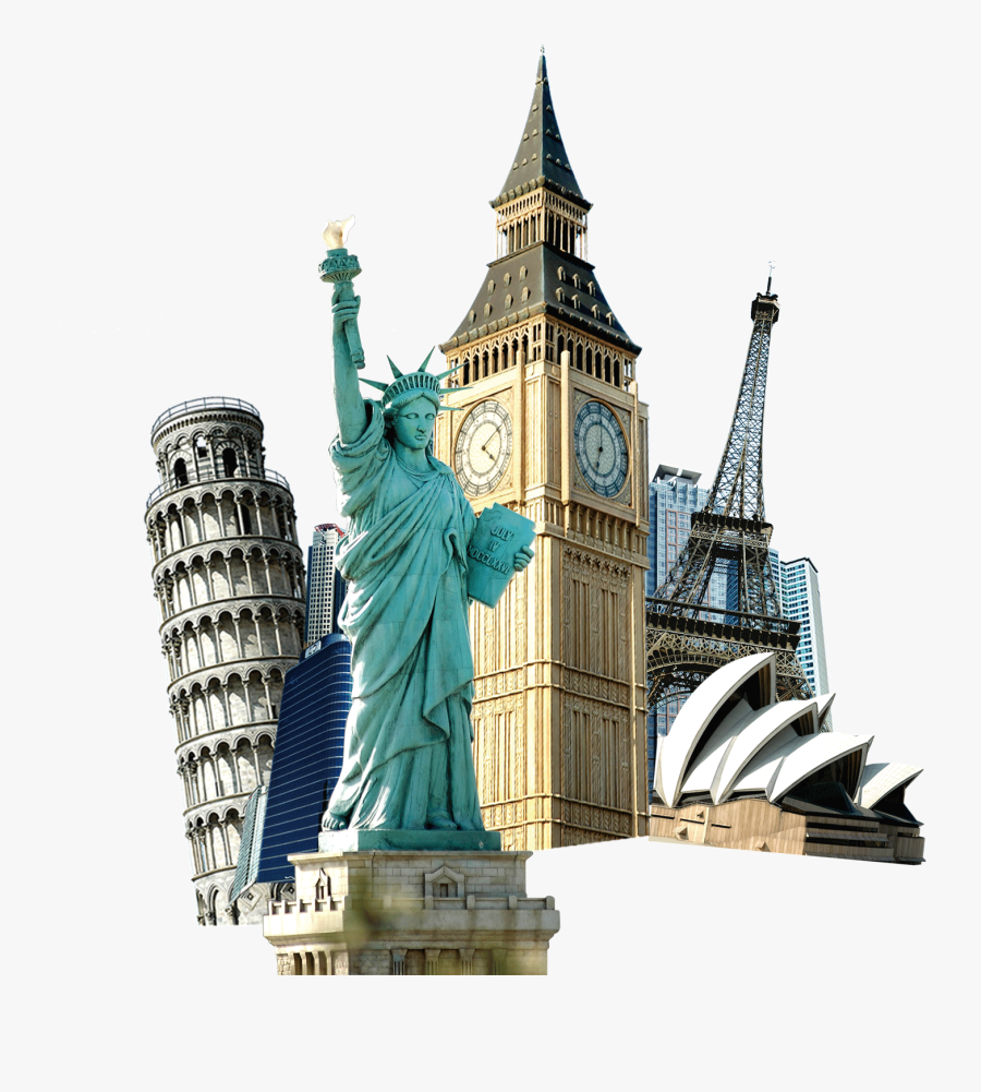 Transparent Lady Liberty Clipart - Statue Of Liberty And Big Ben, Transparent Clipart