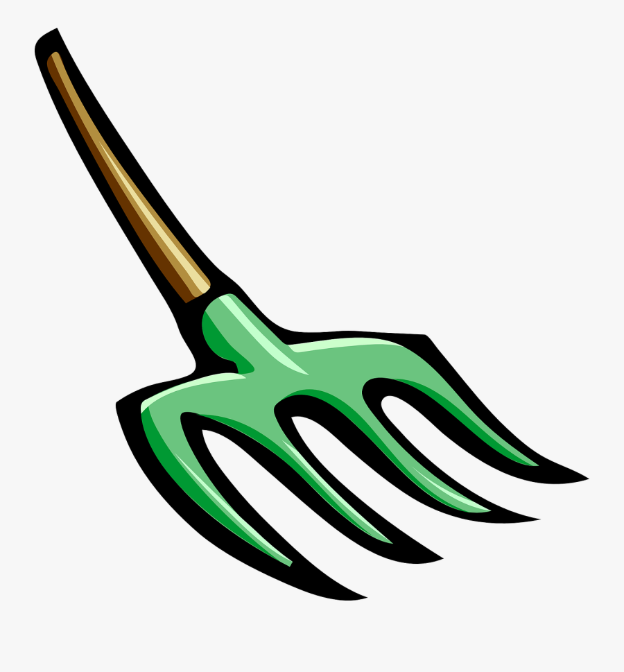 Pitch Fork Garden Tool - Pitch Fork Clip Art, Transparent Clipart