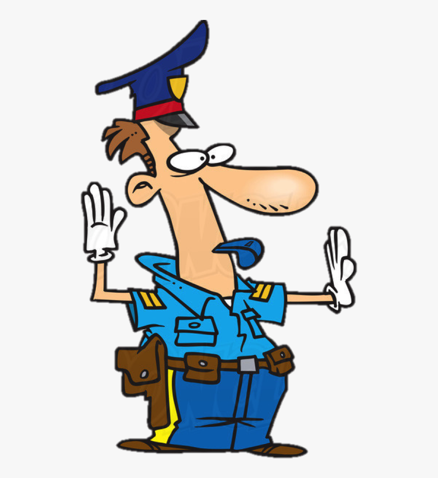 I Want A Wife - Cartoon Traffic Cop, Transparent Clipart