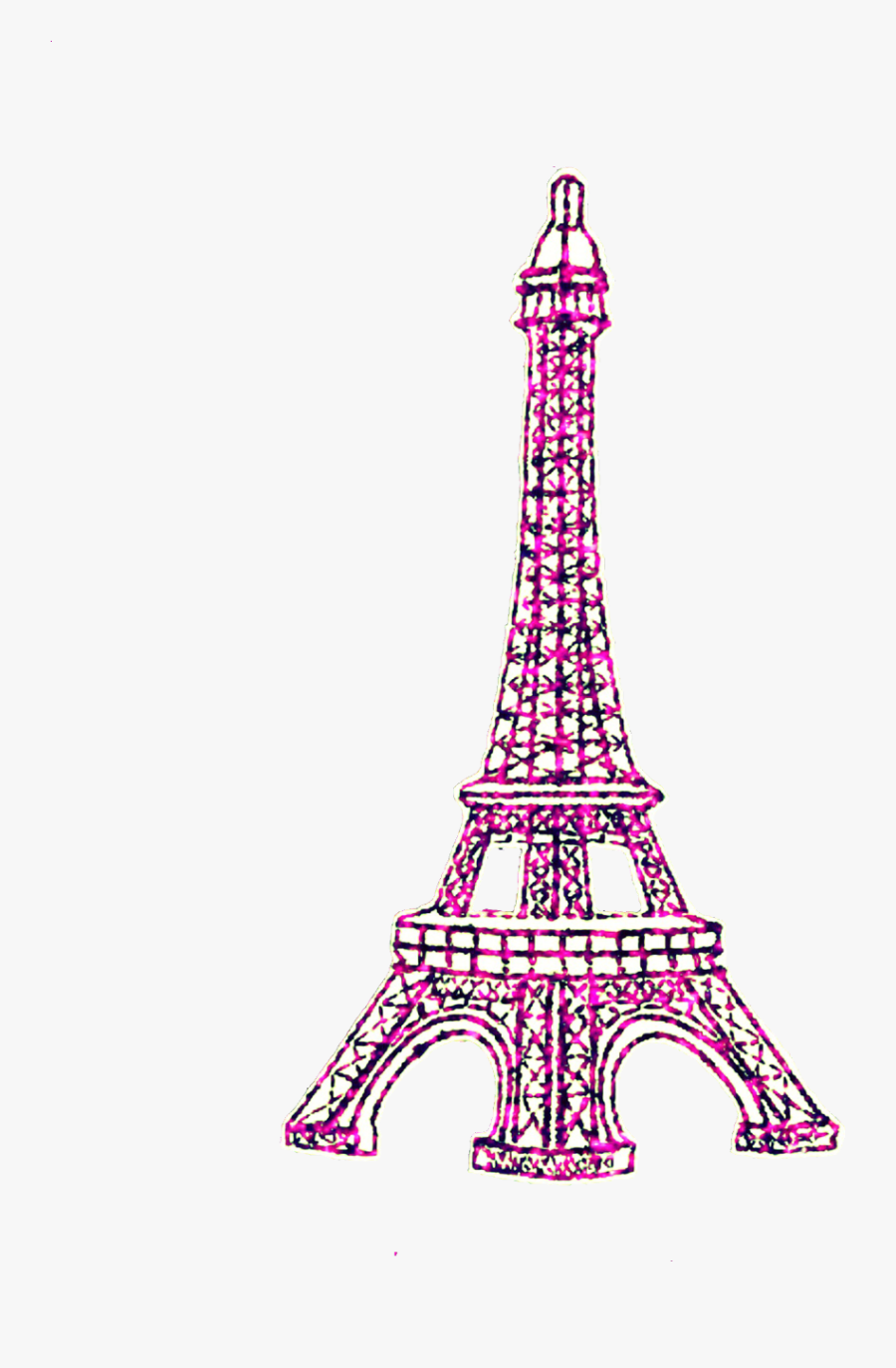 #ftedtickers #glitter #sparkle #pink #paris #eiffeltower - Cute Eiffel Tower Png, Transparent Clipart
