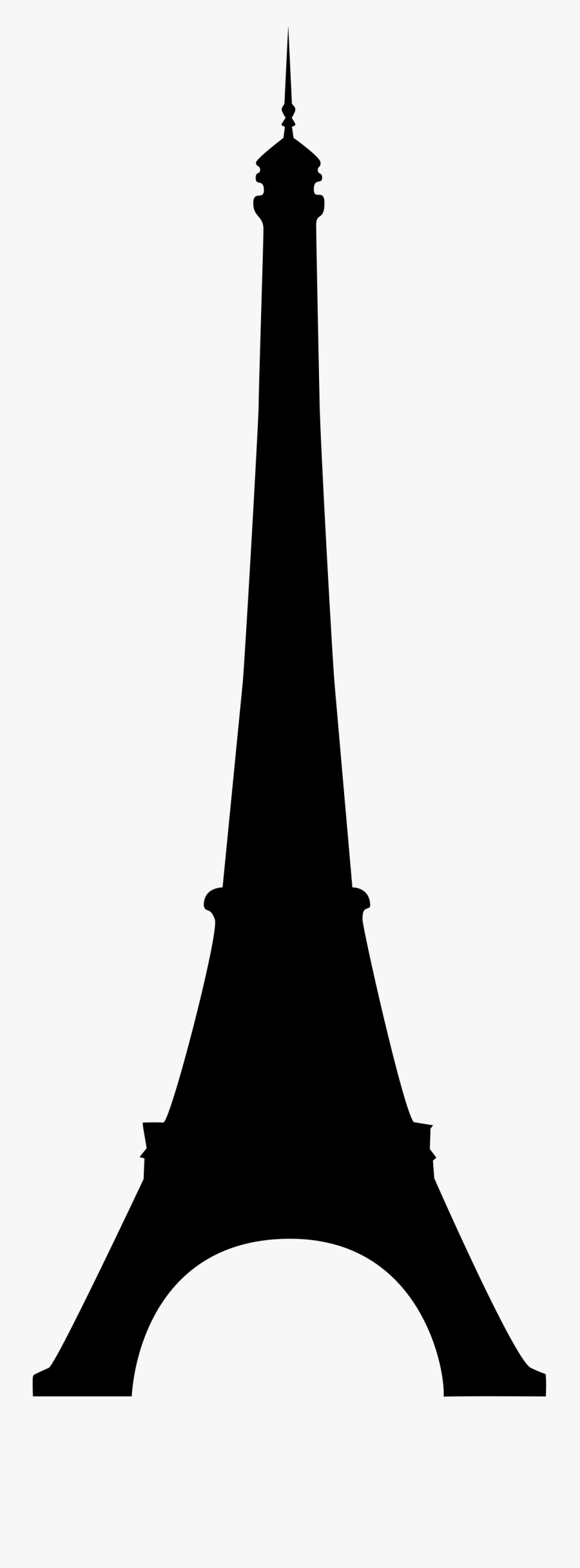 Eiffel Tower Silhouette Drawing - Tour Eiffel Silhouette, Transparent Clipart