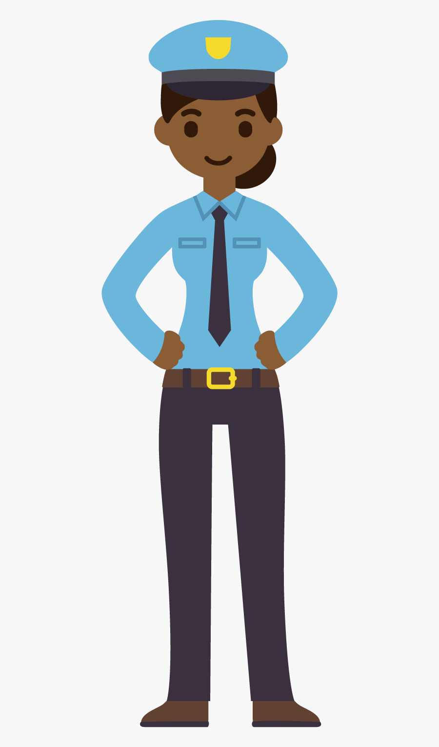 Jpg Royalty Free Library Cartoon Animation A Uniformed - Traffic Police Clipart Transparent, Transparent Clipart