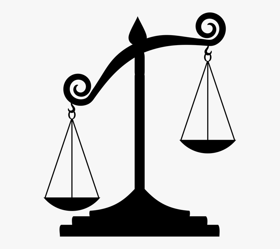 Clip Art Scale Of Justice Png - Scales Of Justice Unbalanced, Transparent Clipart