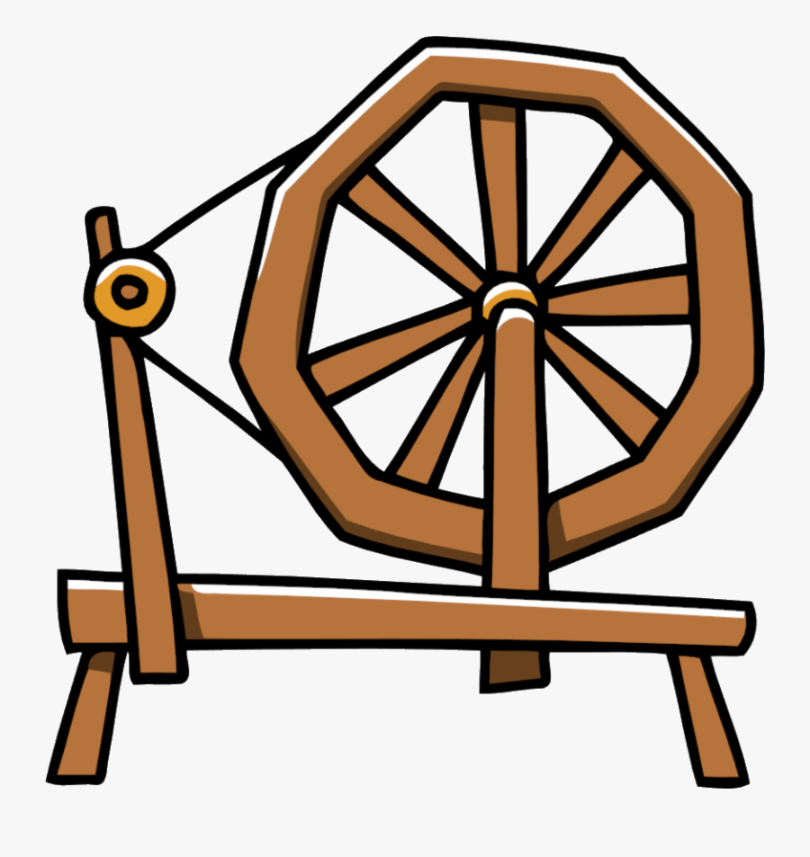 Transparent Yarn Clipart Png - Spinning Wheel Clipart, Transparent Clipart